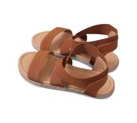 Générique Sandales Femme été Décontracté Confortable Croisé Cheville élastique Sangle Une Bande Sandales D’été Plates Rome Dames Gladiateur Confortables Chaussures Plats Pour Plage Vacances