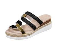Générique Sandales Femme Pantoufles Plateau Cfortables Dérapant L'été Évider Chaussures De Plage Wedges Slipper Pied E Femme Été Sandales Mules Boucle Et Sabots Bout Ouvert Cuir Été Plates En Liège