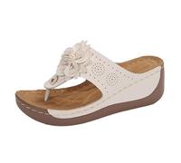 Générique Sandales Femmes Été Interieur Plates Mocassin De Danse Chaussures Pantoufles Antidérapantes Pour Basket Haute Femme Mules À Talon Marche Bout Ouvert Petit (Blanc,41)