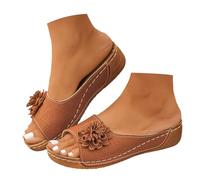 Générique Sandales Femmes été Nu-Pieds Orthopédique Compensées Sandale Confortable de Plage Pantoufles Sandales Femme Sandales Femme Sandales Orthopédiques Femme Été