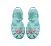 Générique Sandales Fille Chaussures Enfant Filles Semelle Antidérapante Souple Légère Ajustable Bout Fermé Cristal Plage Été Vacances Anniversaire Cadeau Baptême