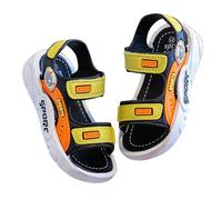 Générique Sandales Fille Été Deux Brides Ajustables Plates Confortables Chaussures Enfant Petite et Grande Fille