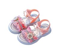 Générique Sandales filles ornées semelle souple confortables plage été idéales intérieur extérieur chaussures princesse étoile mer cristal perles antidérapantes loisir quotidien (28 Little Child)