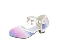 Générique Sandales Filles pour Spectacles Chaussures à Brides Cristal Tout-Petits Enfants Talons Élégants Idéales Printemps Été (Multicolour, 31.5 Little Child)