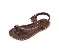 Générique Sandales Mode Femme Chaussures Marche Pantoufles Confortable Léger Ete Pieds Larges Baskets Sabot De Charpente Sandale Compensee Eté Chaussons Antidérapants Pour (Brun,37.5)