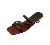 Générique Sandales Mule Femme À Brides, Argentées, Bout Ouvert, Talon Bas | Trois Brides Métallisées Et Ligne Aérée; Modèle À Enfiler Pour Vacances, Fêtes Et Journées D'Été
