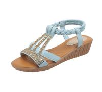 Générique Sandales Plastique Sandales d'été élégantes pour femmes,chaussures orthopédiques à bride arrière,semelles plates et souples avec semelle intérieure respirante,pour la plage,les vacances