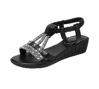 Générique Sandales Plastique Sandales d'été élégantes pour femmes,chaussures orthopédiques à bride arrière,semelles plates et souples avec semelle intérieure respirante,pour la plage,les vacances