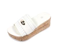 Générique Sandales Plateforme Femme Tendance Élégante Confortable Douce Bout Ouvert Sandales de Vacances Plage Femme Estivale Léger Antidérapante Diverse Marche