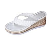 Générique Sandales Plateforme Sandales Femme D'été Élégantes Sandale Souple Sport Slippers Bas Bout Ouvert Soutien Arc Plantaire Flip Flop 2026 Orthopédique Été Bout Ouvert Confortables Pantoufles