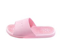 Générique Sandales Plates Femme Confort Sandales Blanches Chaussons de Massage D'Acupression pour Hommes Et Femmes,de Massage D'Acupuncture,Masseur Pieds,Pantoufle Femme Confortable (Pink,40)