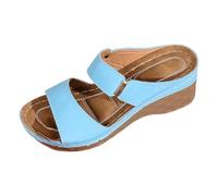 Générique Sandales Plates Femme Mode Bout Ouvert Compensées Plateforme Pantoufles Premium Orthopédiques Sandals Décontracté Mode Talon Compensé Pantoufles Tong Sandales Plates