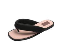 Générique Sandales Plates Femme Noires Pieds Larges Tongs de Plage Décontractées À Semelle Épaisse pour Femmes,Sandales D'Été Claquettes Femme Piscine Chaussures Confort Chic (Pink,38)