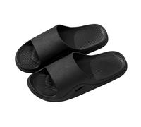 Générique Sandales Plates Femme Pieds Larges Confortable Été Pantoufles D'Été pour Femmes,Pantoufles D'Intérieur En Pvc,Simples,Antidérapantes,Confortables,À Chaussure Femme Orthopedique (Black,38)