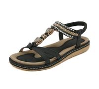 Générique Sandales Plats Femme ÉTé Confortable Mode Tong Plage Claquettes Chic OrthopéDique Pantoufles DéContracté Plage Piscine Chaussures Été Marche, Sports et Loisirs