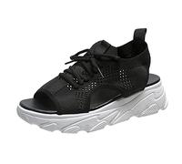 Générique Sandales Pour Femmes Été Sans Lat Appartements Été Ouvert Bas Confortable Plage Chaussures Décontractées Sandales Cuir Femme Femme Mules Femmes Claquette Cfortables Pour Mais Piscine Plage