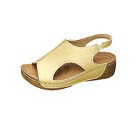 Générique Sandales Reflexologie Sandales Femme Été Confortable Orthopédiques Compensées Légères Respirantes à Semelle Souple Antidérapante Soutien Plantaire Chaussures Casual