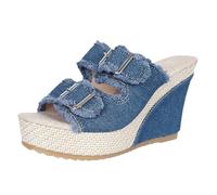 Générique Sandalettes Femme Chaussons Orthopédiques Femme Sandales Compensées Été Confortable Décontracté Tongs Orthopédiques Fleur Sandales Compensées Pour Printemps Strass Été Décontracté Habillée