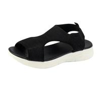 Générique Sandali Donna Comfort Ortopedici Con Strappo Regolabile Ideale per Anziani Tomaia Mesh Traspirante Suola Ammortizzata Antiscivolo Ideali Piedi Sensibili Estate