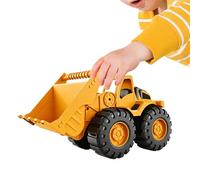 Générique Sandkasten-Bagger Spielzeug Set - ABS Baustellenfahrzeuge mit Trägheitsantrieb | Bagger, Bulldozer & Muldenkipper | Drehbare Kabine & beweglicher Ausleger für Kinder AB 3 Jahren