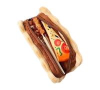 Générique Sandwich Cookie Plush Pencil Case, Creative Coin Purse Organizer