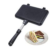 Générique Sandwich Maker, Double-Sided Non-stick Hot Press Grilled Cheese Pan With Anti-Scald Handle, Hangable Design Hot Sandwiches Makers Press, Breakfast Sandwich Maker, Grilled Cheese Pan