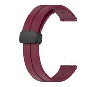 Générique Sangle à boucle magnétique compatible avec Venu 3/Forerunner 255 Music/Vivoactive 4/Vivoactive 3 Band Venu 2 Plus 20 22 mm Silicone Sports(Red,20mm)