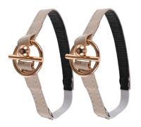 Générique Sangle Chaussure Élastique pour Talons Hauts, Facile à Utiliser, en Cuir Pu Beige Boucle Détachable, Pratique et Confortable pour Chaussures Femmes