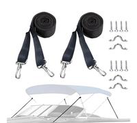 Générique Sangle Supérieure De Bateau Bimini - Sangle D'auvent Réglable De 28 À 60 Pouces, Ceinture D'arrimage Robuste, Support De Camping-Car avec Construction en De Zinc Et Nylon | Fixation Ex