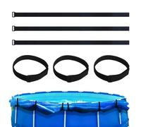 Générique Sangles pour bâche de Piscine 6 Supports réglables en Nylon | clips solaires pour bâche de piscine Extérieur, plage, jardin, terrasse, arrière-cour, maison, stores, parapluie, hiver,