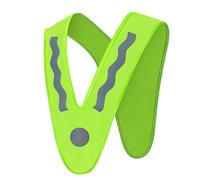 Générique Sangles réfléchissantes pour course de nuit, vêtements d ' équitation, gilet de sécurité fluorescent réglable pour adultes, étudiants, visibilité, gilet réfléchissant en polyester pour,