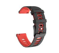 Générique Sangles souples en silicone compatibles avec Venu 3/Forerunner 255 Music/Vivoactive 4 3 bandes Venu 2 Plus, 20 bracelets de 22 mm(Black Red-01,22mm)