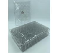 Générique sans Couvercle - 10 Box/collecteurs/Plateaux Plastique Transparents pour Rangement Capsules Champagne / 40 Cases Rondes