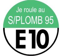 Générique sans plomb 95 égal E10 (5x5cm) - Autocollant/Sticker