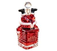 Générique Santa Chimney Bottle - Christmas Glass Whiskey Decor Bottle | Novelty glass beverage bottle with funny Santa design for holiday parties, bars, shelves, entryways and festive home decor.