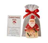 Générique Santa Claus Christmas Hug - Charm Keepsake, Holiday Card Gift Set with Bags | Perfect for Friends Family Kids Adults Women Girls Students Coworkers Teachers Holiday
