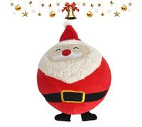 Générique Santa Claus Plush Toy, Inflatable Cuddly Christmas Doll, Soft Holiday Decoration Figure for Shelf, Mantel, Nightstand, Bed, Couch, Sofa, Kids and Adults, Winter Festive Home Party Display