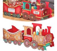Générique Santa Express Train Gift Box - Holiday Storage for Christmas Presents, Treats, and Candy, DIY Santa's Train for Gifting & Festive Decorations, Perfect for Holiday Cheer. (B)