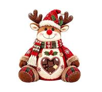Générique Santa Treat Container Festive Cookie Holder Plush Holiday Storage | Christmas Candy Cookie Boxes 5X8X15CM, For Living Room Dining Room Bedroom Desk Party Kitchen Dinner Bar Home Office