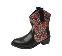 Générique Santiags Femme Western Coupe-Vent ImperméAble Demi Bottes Cowboy RéTro Boots EléGante DéContractéE Comfort Santiag Country Hiver Santiagues Femme