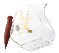 Générique Saucière Verre avec Poignée Ergonomique Verseur Anti-goutte Distributeur de Sauce pour Table Élégante pour Barbecue Pique- et Repas à Domicile