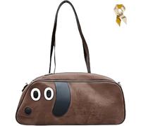 Générique Sausage Dog Crossbody Bag,Cute Dachshund Shaped Handbag,Dachshund Shoulder Purse with Adjustable Strap for Women (Coffee)