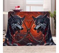 Générique Sauvagerie Primitive Et Retenue Manta de franela 3D Suave - Cubre Sofá/Cama 220x240 cm,Loup Animal Estampado 3D Ultrarealista,Polar Caliente,Lavable,Hogar/Dormitorio