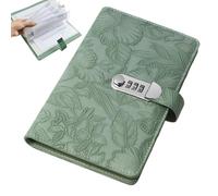 Générique Savings Book Lock - 3-Digit Combination, Budget Planner Tracker, Money Saving Challenge, Financial Growth Journal, Personal Accounting Supplies, Blue Pocket Size For Freelancers Families