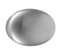 Générique Savonnette Acier Inoxydable Petit Savonnette en Métal Argenté Désodorisant Portable Résistant Lave-vaisselle pour Éliminer Odeurs des Mains,