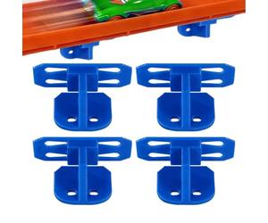 Générique Scale Cars Single Lane Track - 4 Pieces Hangable Display Holder, 1pc Wall-Mounted Storage Rail for Diecast, Slot Rack with Vertical Grip, Hardware, Vehicle Stand for Home and Bedroom