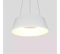 Générique Scandinavian Designer Single Head LED Pendant Light Modern Counter Round Pendant Light Indoor Decorative Lighting Fixtures(Neutral light,White 45cm)