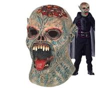Générique Scary Head, Halloween Latex Hood, Role Play Costume Prop, Realistic Horror Design, Comfortable Wear Fit, for Haunted Houses, Theme Parks, Parties, Outdoor Shows, Professional Use