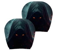 Générique Scary Headrest Covers - Breathable Ghost Face Protectors 2-Piece
