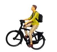 Générique Scène de vélos Miniatures à l ' échelle 1: pour écran de, Green | Modèle détaillé de petits vélos de paysage avec couple de cyclistes et verte pour les projets de dioramas de